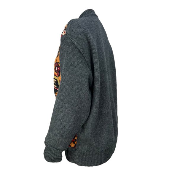 Vintage Leather & Kilim Product by SAO Wool Jacket Sz Large Unisex - Picture 6 of 11